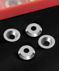 Four 12mm carbide inserts for wood lathe tools R12 and two and a half millimeter thick indexable tungsten carbide lathe bits.