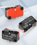 Close-up of Built Tough 20Pcs 15A 125 250VAC Straight Hinge Lever Arm Micro Switch with fire-resistant housing