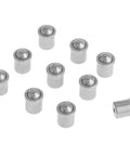 Ball Plunger Set 10 Pack 5mm By 6mm Stainless Steel Ball Spring Plungers With Push Fit Design For Mechanical Gear Fixtures Clamps And Pro Grade Heavy Duty Industrial Applications, eight pieces shown