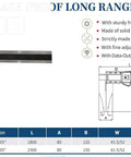 Heavy Duty Digital Caliper Delivers Zero To 1500 Millimeter And Zero To Sixty Inch Range With Tough Stainless Steel Body.