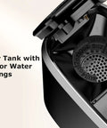Water tank interior of One Touch Single Serve Coffee Maker For K Cup Pods, Fast 3 Minute Brew, Silver with water markings