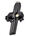Super Cool Fast Ripping Table Saw Jig Guide For 3/8 In X 3/4 In Slot With Smooth Roller Limiter For Accurate Woodworking On Band Saws And Router Tables Made Of Durable Adjusted Aluminum, adjustable aluminum jig with measurement scale.