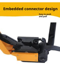 Close-up of the embedded connector design on Heavy Duty Sealless Steel Strapping Tool, Manual Buckle-Free Iron Banding Machine.
