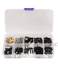 Metal Screw Set For One Twelfth RC Cars And Shells, Pro Grade, Heavy Duty Fasteners, Heat Conductive Alloy, Replaces Plastic Screws, Secure Car Body Shell, Raise The Column Fastener Kit, RC Accessories And Repair Tools in organizer case