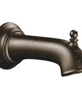 Oil Rubbed Bronze Tub Diverter Spout 7.25 Inch With One Half Inch Slip Fit Connection Replacement For Bathtub To Shower Diverter