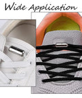 30 Sets No Tie Shoelace Buckle Clasps For Sneakers And Boots Elastic Lace Tips In Gunmetal Gold And Platinum Quick Lock Lacing For 15 Pairs No Fuss Fit For Hiking Shoes Craft Projects Jewelry Making And Gear Repair, metal lace buckle on white and black sneakers