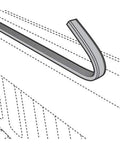 Thick Ribbed Bulkhead Seal Service Kit 3/4 Inch By 65 Inch For Auto And Marine Use Heavy Duty Replacement Gasket Easy Install Real Deal Durable Seal For Tough Environments, ribbed gasket profile