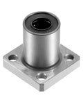 LMK10UU Square Flange Linear Ball Bearing Bushing, 10mm Bore X 19mm OD X 29mm Length, Double Sealed Chrome Steel, Zero Play Guarantee For Cnc And 3D Printer Builds, Sweet Smooth Glide