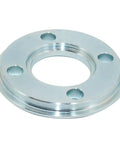 Rock Solid Router Template Guide Adapter Replacement Crafted For Weekend Warriors And Pros Smooth Woodworking Routing Cuts circular steel sleeve with holes for stable routing.