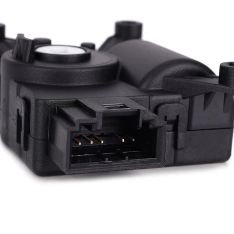 Top Notch HVAC Air Blend Door Actuator Fits Volkswagen And Audi Like Jetta Golf Atlas Tiguan close-up view of connector.