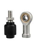 Fisheye Rod End Ball Head Floating Joint With Female Piston Head For Universal Pneumatic Cylinder Mounting Knuckle Bearing M18x1.5 Floating Male Thread High Load Capacity And Smooth Movement, black and silver