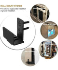 Full Extension Drawer Slides With Adjustable Track For Cabinets And Doors No Tools Needed Quick Release Latches and wall mount system
