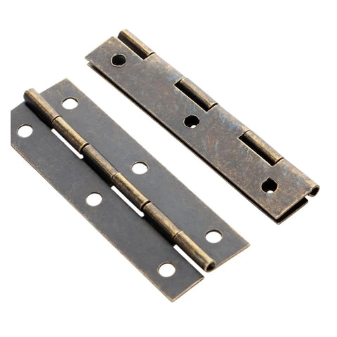 Heavy Duty Concealed Door Hinges 8 Pack Folding Butt Metal Hinges for Cabinets and Furniture with Screws 60x20mm