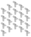 Rugged As Nails Scaffolding Locking Pins Made From Heavy Duty Steel Q235 Set Of Twenty lined up for secure construction framing.
