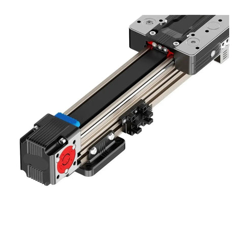 Heavy Duty Belt Drive Linear Motion Module Electric Slide Table Automation Unit With Complete Kit, 1700 mm stroke, compact design.