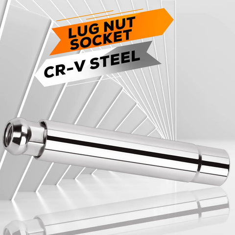 Chrome steel lug nut socket for Spike Lug Nuts Half Inch Twenty Thread 60 Degree Cone For Five Lug Jeep Wrangler Cherokee Grand Cherokee Liberty Dodge Ram And More Heavy Duty Chrome Steel Spike Lugnuts Set Of Twenty For Aftermarket Wheels.