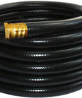 25 Foot Heavy Duty HVLP Air Hose With Brass Quick Connect And Air Control Valve Hi Flex Black For Turbine Spray Guns And Pros