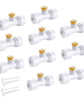 10 Pack Solid Brass Misting Nozzles For Outdoor Cooling System Replacement Nozzles For One Quarter Inch Tubing Patio Backyard Garden Greenhouse Mister Accessories Create Fine Mist With 20 To 40 Inch Coverage Up To 20 Degrees Cooler