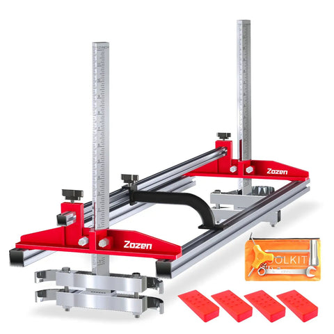 Portable Chainsaw Mill Kit For Builders And Woodworkers, Adjustable Three-Size Mill For 14 To 36 Inch Planks, No-Fuss Setup shown