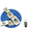 Straight Up Solid Five Pair Set Of E10 12V 3W Miniature Light Bulbs And Reliable E10 Holders With Quick Screw Base Connectors.