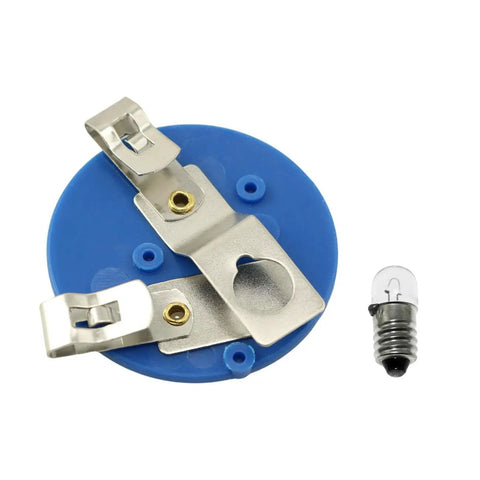 Straight Up Solid Five Pair Set Of E10 12V 3W Miniature Light Bulbs And Reliable E10 Holders With Quick Screw Base Connectors.