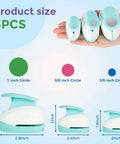 Three Size Circle Hole Punch Set For Scrapbooking And Card Making Includes 1 Inch, Five Eighth Inch, And Three Eighth Inch Circles