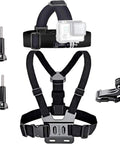 All In One Universal Action Camera Head Strap And Chest Harness Mount Kit For GoPro And Most Sports Cams Like AKASO Brave 4 7 LE V50X