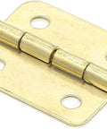 Gold Cabinet Hinges Set Of 10 Four Hole Iron Hardware for jewelry boxes, vintage style hinge with 0-270° rotation, heavy duty