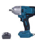 Gangsuqd Brushless Cordless Impact Wrench With High Torque Power Tool For Car Truck And Rv Repair, side view with battery.