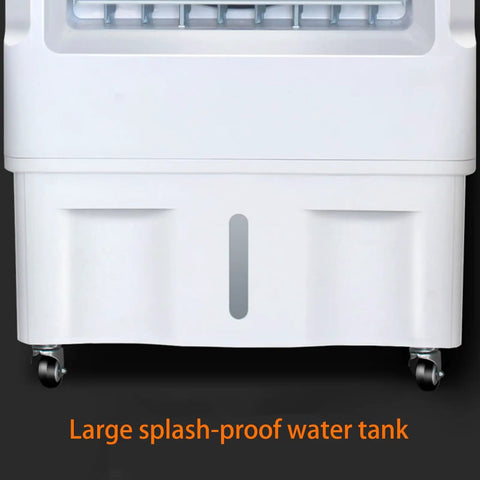 Portable Evaporative Swamp Cooler With Three Speed Settings And Nine Hour Timer large splash-proof water tank for home garage