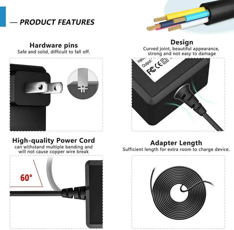 Hella Durable Ac Dc Power Adapter For Aten Vs0801h And Ce700al Switches Plus Kvm Console Extender Charger showing hardware pins and power cord design.