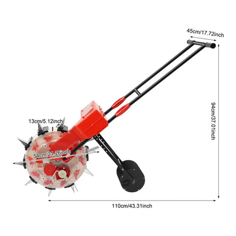 Heavy Duty Seed Workhorse Planter With Roller Seeding And Fertilizer Application For Corn Cotton Soybean Portable Durable