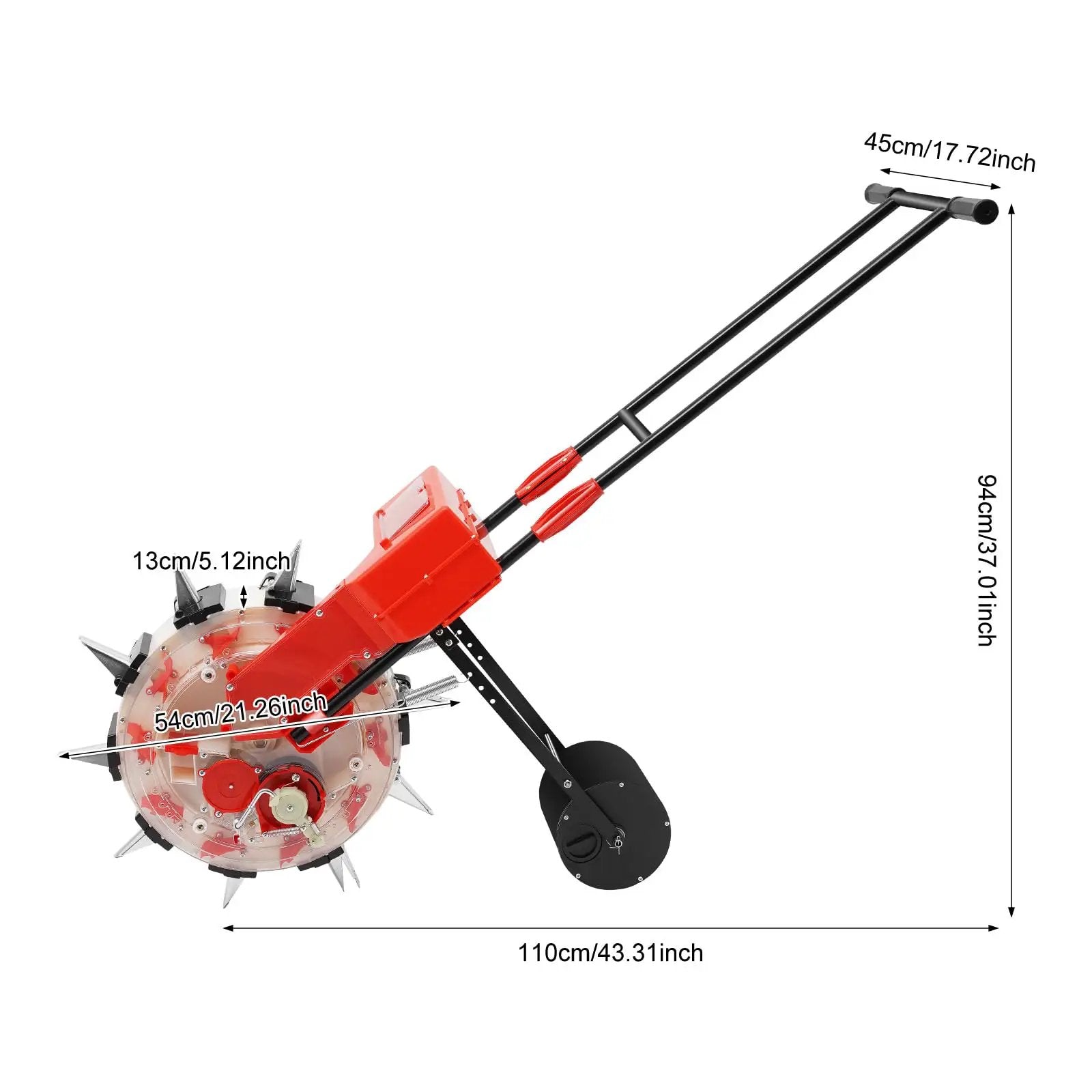 Walk Behind 10 Row Garden Seeder Adjustable ✓