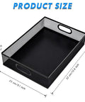 All Purpose No Fuss A4 Sized Metal Mesh Desk Drawer Organizer Tray Set For Office And Home showing size dimensions and handles