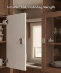 Magnetic Door Catch for Glass Doors and RV Cupboards, Stainless Steel Cabinet Hardware in kitchen showing hidden latch
