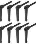 Heavy Duty 8 Piece M8 X 60mm Male Thread Quick Swap Clamping Lever Handles Black aluminum toggle knobs for workbench gear.