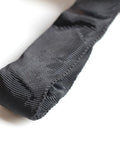 Close-up of Two Pack Black Endless Round Slings Heavy Duty Polyester Lifting Slings With 5300 Lbs Vertical Capacity 4240 Lbs Choker Capacity And 10600 Lbs Basket For Rigging Towing Construction Two Feet showing textured material.