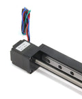 Slick Mini Linear Rail Guide Slide Actuator 250mm Stroke With T6x1 Lead Screw And NEMA 11 Stepper Motor, close view