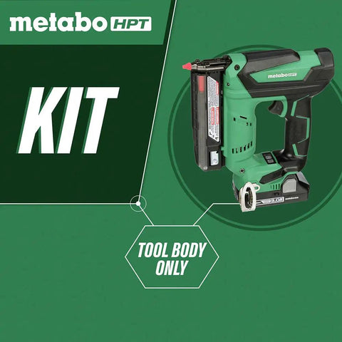 18V Cordless Pin Nailer Tool Only No Battery 23 Gauge Drives 5/8 Inch To 1 3/8 Inch Pins Holds 120 Nails shown on green background