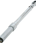3/8-Inch Drive Micro-Adjustable Torque Wrench with 15-Degree Flex Head, shown with grip and scale, for narrow spaces and rugged use.