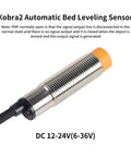Kobra2 Auto Bed Leveling Sensor Pinda Probe M12 Capacitive Proximity Switch, metal cylindrical tool, for 3D printer calibration