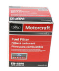Box of Ford Fuel Filter FD 4596 Direct Fit Replacement for 1999-2003 Ford E-Series and F-Series Trucks Super Duty Excursion.