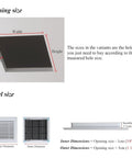 Top Shelf Aluminum Louvered Access Panel With Built In Filter For Drywall Vent And Attic Inspection Door 18x24 Inch dimensions and installation guide.