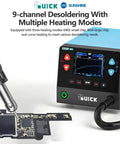 Beefy 1000W Hot Air Desoldering Station For Mobile Repair And PCB SMD Chips, Intelligent PID Temperature Control unit in use