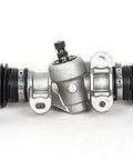 Front view of Club Car Precedent Steering Gear Box Assembly Rack And Pinion Fits 2004 And Up Replaces OEM 102288601 103679701 Includes One Rack