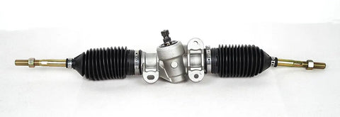 Front view of Club Car Precedent Steering Gear Box Assembly Rack And Pinion Fits 2004 And Up Replaces OEM 102288601 103679701 Includes One Rack