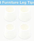 Round Non-Marking Rubber Slip On Chair Leg Tips One And One Quarter Inch For Hardwood Floors And Carpet Nonslip Protective