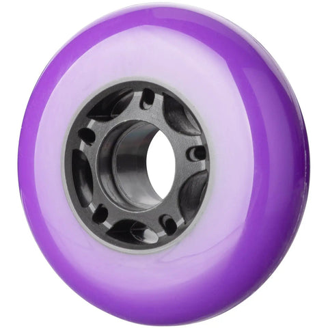 8 Pack Inline Skate Wheels Set For Roller Blades Scooters RipStik Replacement 64mm 70mm 72mm 76mm 80mm 85A Durable Purple Polyurethane