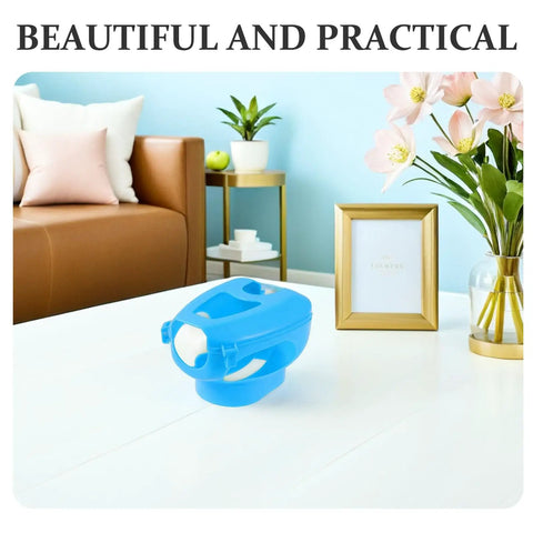 Blue Pro Grade Pigeon Injection Holder For Easy Medicine Feeding on white table in cozy living room setting