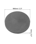 Round Graphite Block Disk Ingot High Purity Graphite Plate Sheet 60X5MM For Melting Casting And Electrolysis, 2.3 inch diameter